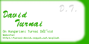 david turnai business card